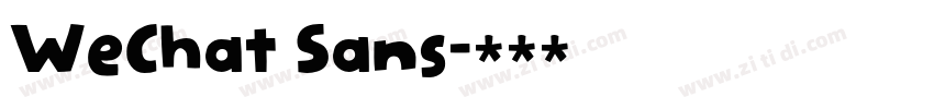 WeChat Sans字体转换